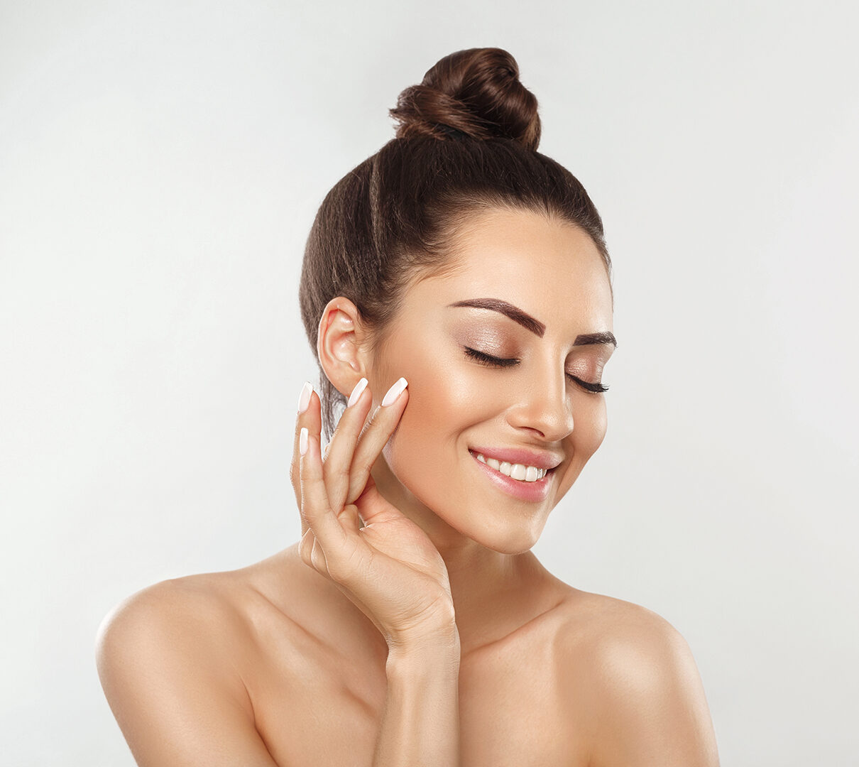 lady with glowing skin